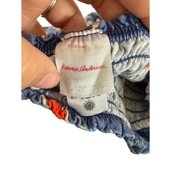 Hanna Andersson blue and red star print sleeveless dress - Picture 3 of 3